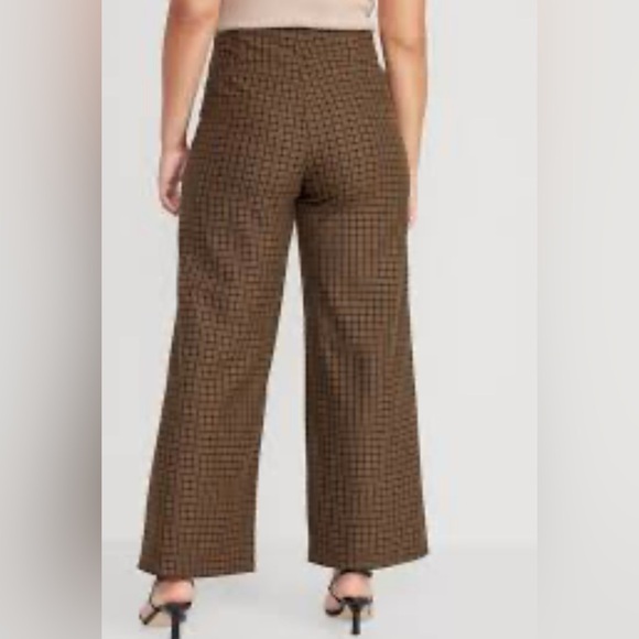 Wide leg houndstooth pants - Picture 4 of 8